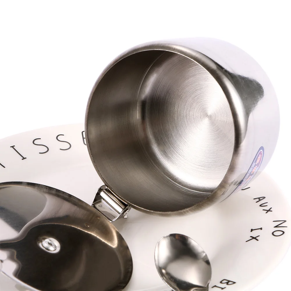 Мини горшок из нержавеющей стали для солонка банки чайные соусы кофейное варенье