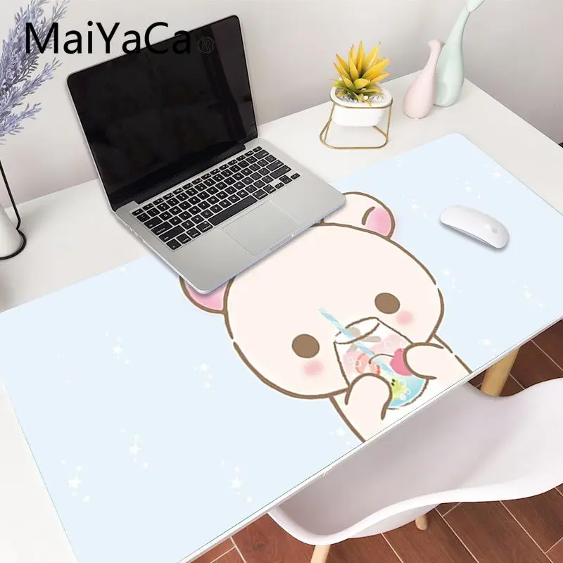 MaiYaCa пользовательский кожаный Korilakkuma Rilakkuma резиновый коврик для мыши игровой