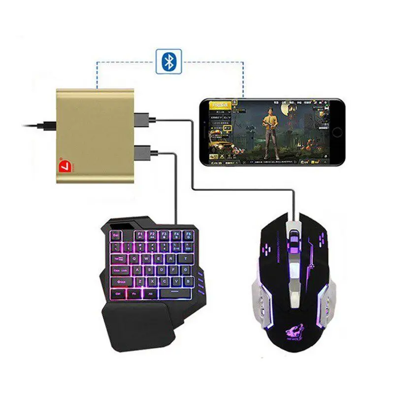 Для PUBG мобильный телефон игровая клавиатура Мышь конвертер адаптер для