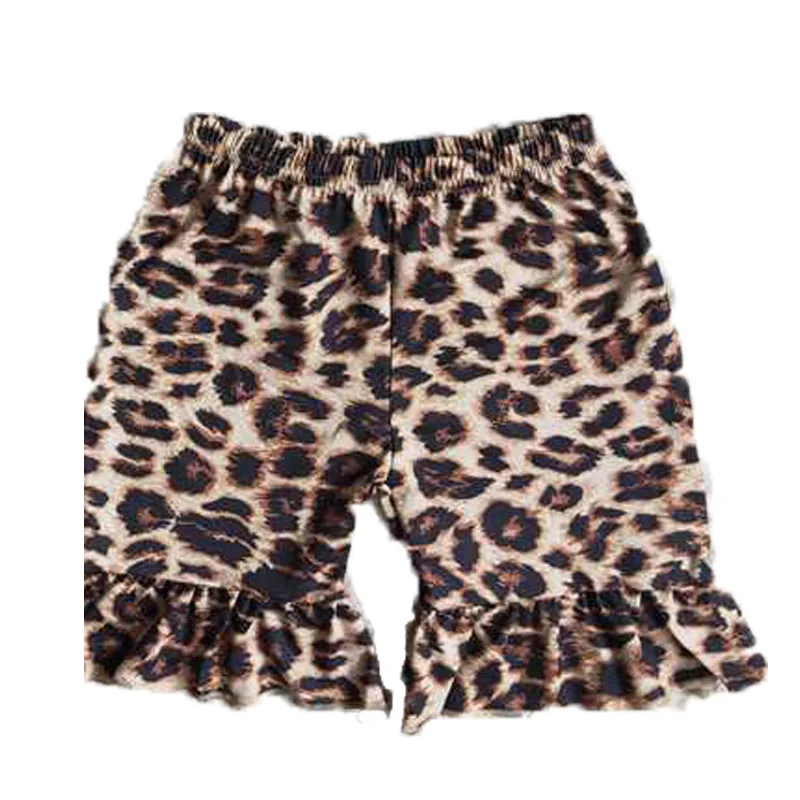 

Children New Baby Girls 2 Set Short Sleeve Top with Leopard Print Pants Outfit For Toddler kids Wear