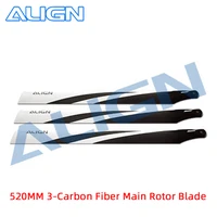 align 550e airplane rc helicopter 3 carbon fiber propeller main propellers 520mm align trex replacement parts for