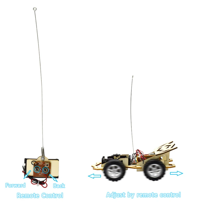 

Remote Control Phantom Racing Engine Model Kit Car Toy For Boys DIY Manual Assembly Wooden Model Electric Robotics Educational