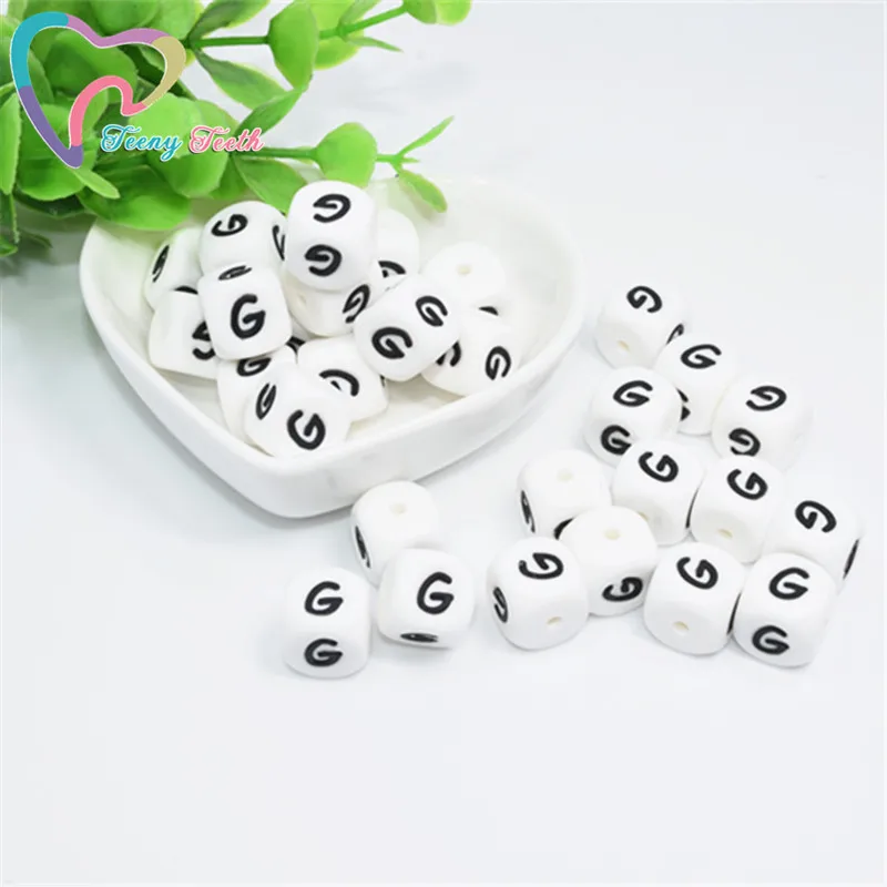 10 шт. силиконовые бусины в виде букв G|Бусины| |