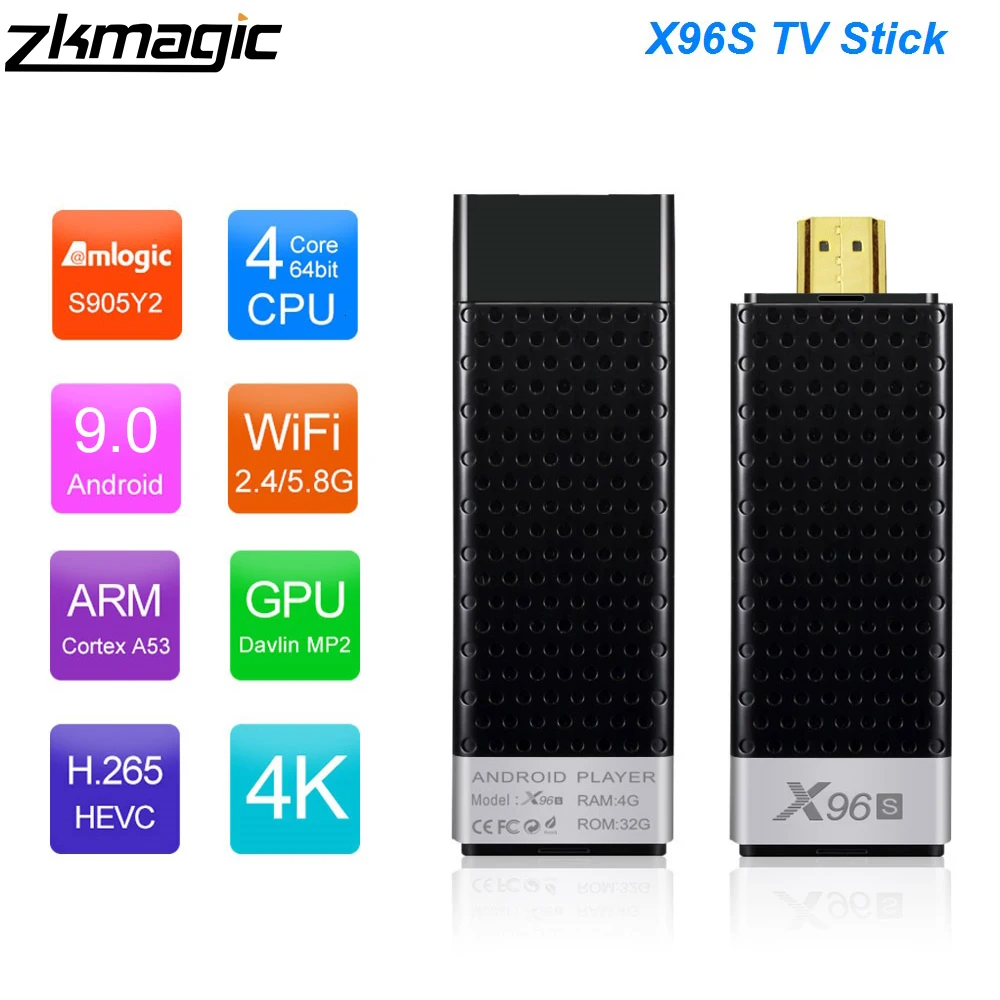 Приставка Смарт ТВ X96S 2 + 16/4/32 ГБ Android 8 1 Wi Fi Bluetooth|ТВ-приставки и медиаплееры| |
