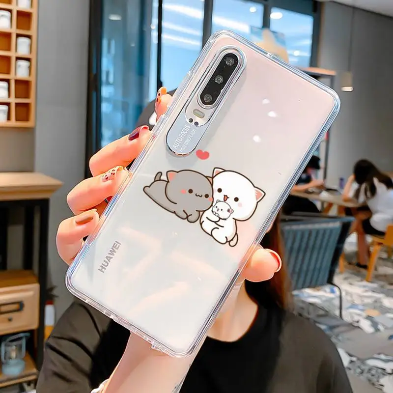 Чехол для телефона FHNBLJ Mochi Peach Goma Cat Huawei P 20 30 40 pro lite Psmart2019 Honor 8 10 Y5 6 2019 Nova3E | Мобильные