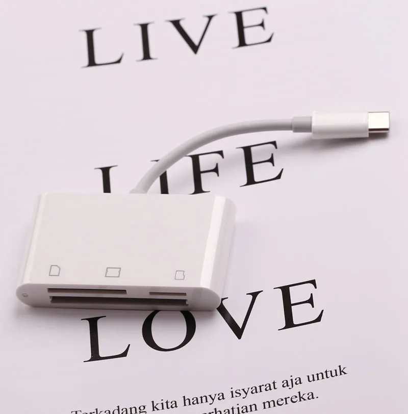 Кардридер с Type C на SD TF MicroSD CF USB OTG адаптер для IPad Macbook PC Для Huawei P40 P30 Xiaomi Samsung S20 S10 S9 |