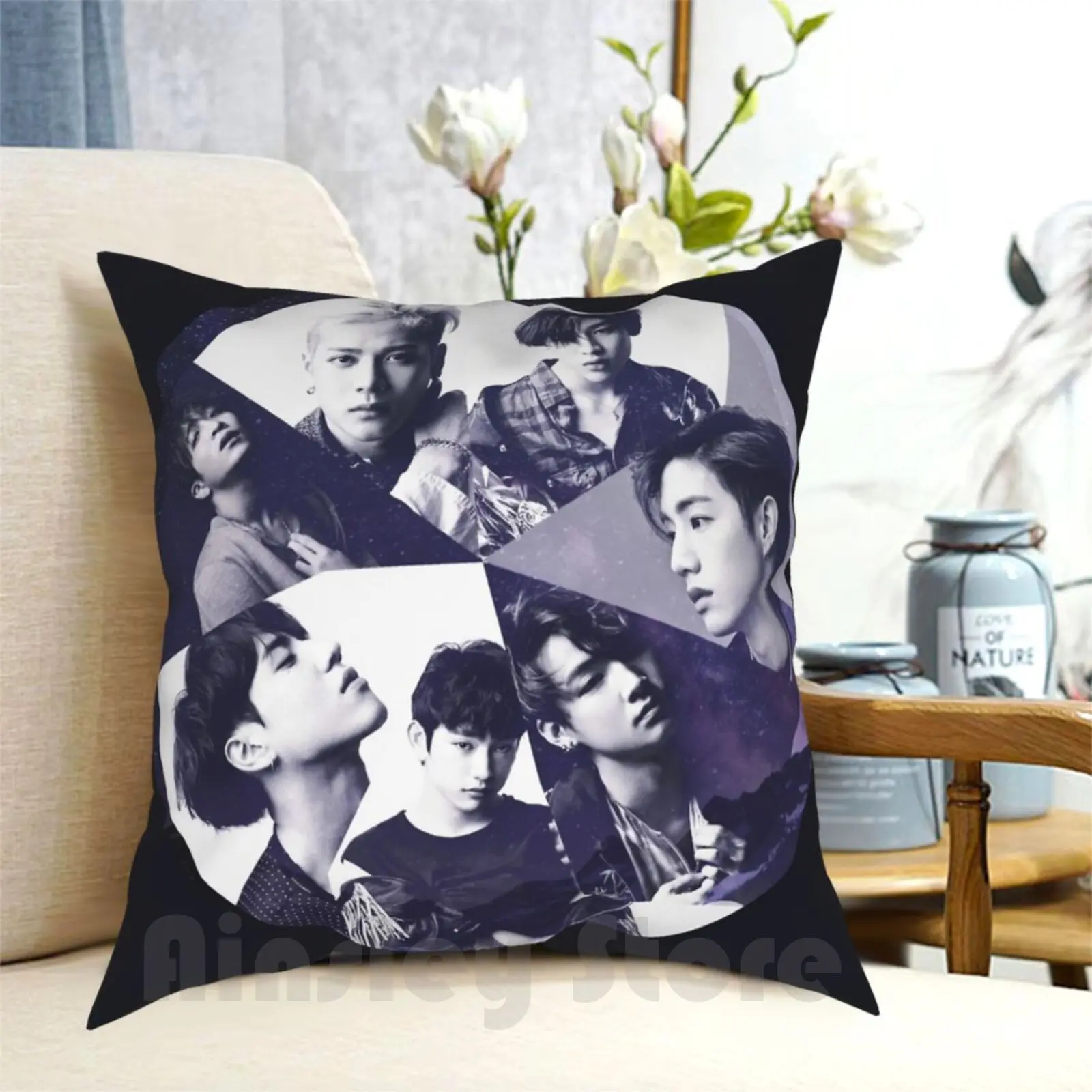 

Got7 Pillow Case Printed Home Soft DIY Pillow cover Got7 Jyp Jackson Bambam Mark Jb Got7 Junior Jr Yugyeom Youngjae Kpop
