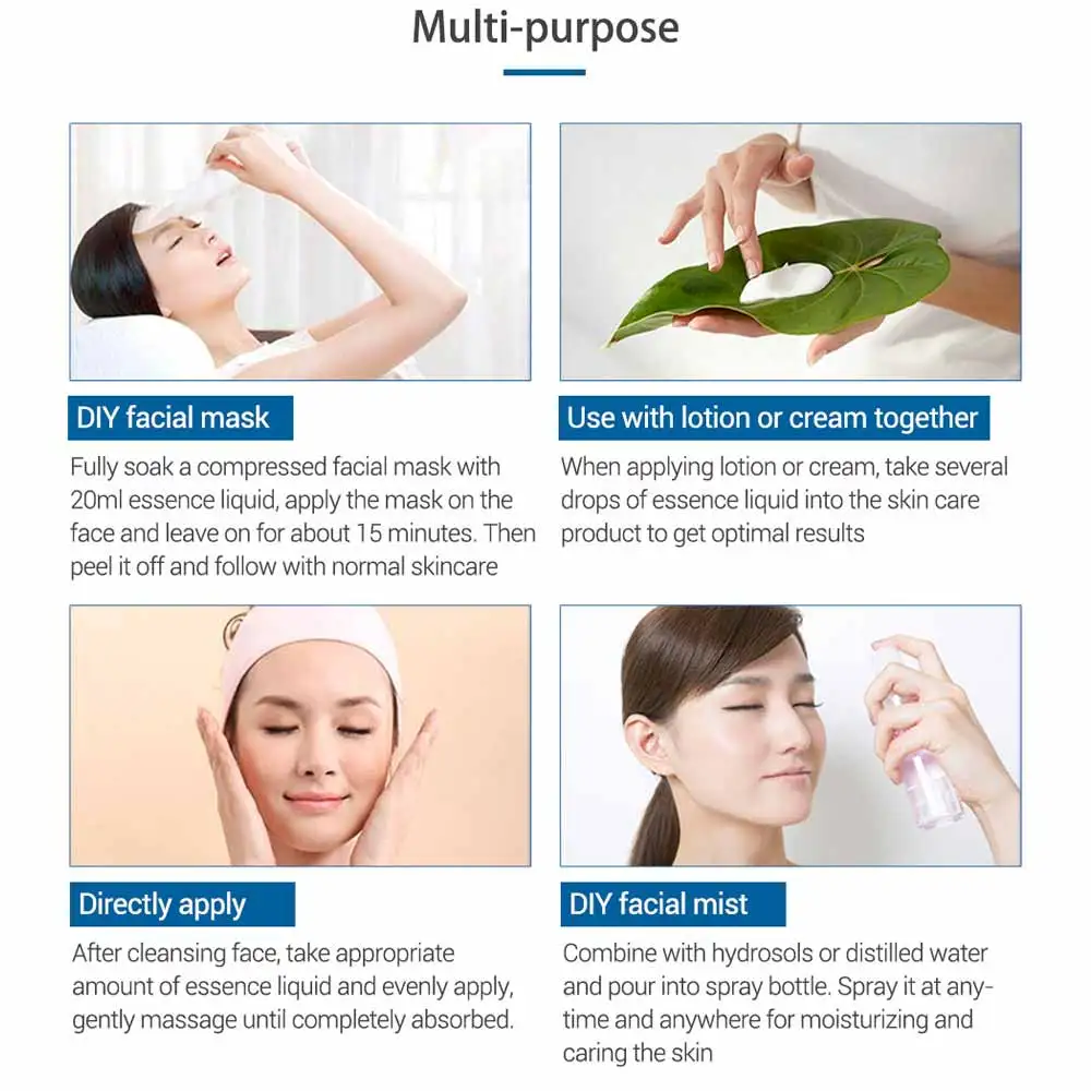 

15ml Hyaluronic Acid Serum Moisturizing Skin Facial Snail Extract Liquid Anti-Aging Reduces Fine Lines Face Care