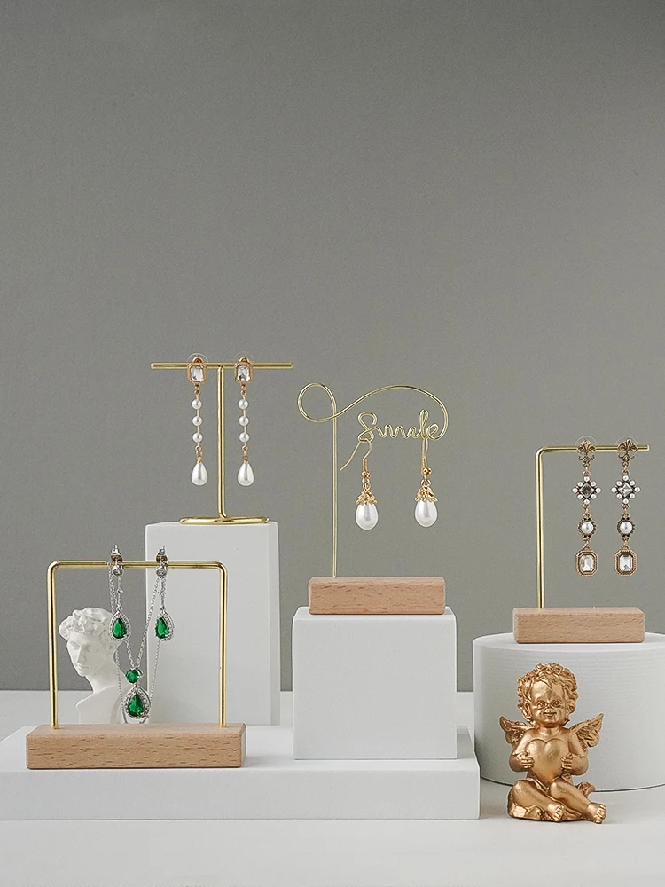 

Jewelry Earrings Necklace Photography Props Metal Stand Wedding Jewelry Shooting For Photo Studio