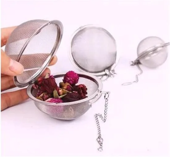 

100pcs /lot Stainless Steel Tea Pot Infuser Sphere Mesh Strainer Ball 5cm