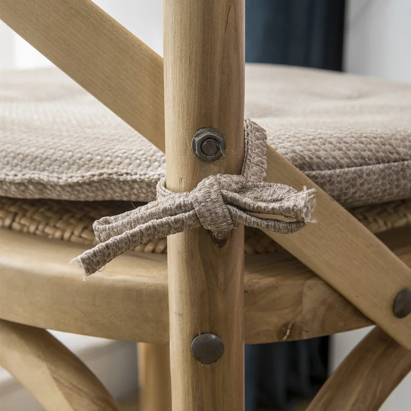 Модная Нескользящая льняная Бытовая Губка разноцветный стул для столовой