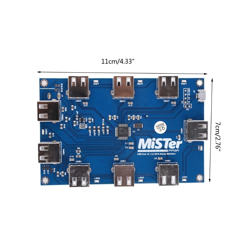 

Manual welding MisTer USB Hub v2.1 board For MisTer FPGA 7 USB Ports