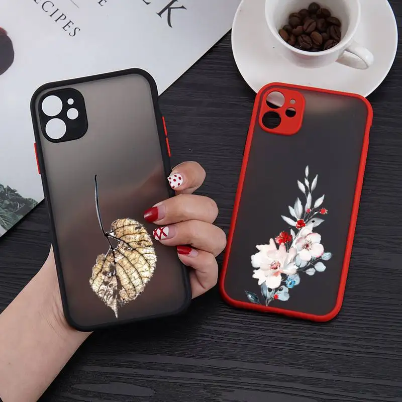 

Flower rose Luxury Phone Case for iphone 12 XS 11 pro max mini 6 6s 7 8 plus SE2020 X XR protection shockproof red cases