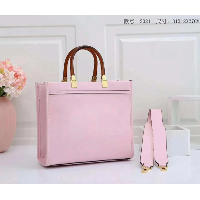 

With logo New trendy large-capacity bag, new one-shoulder diagonal ladies bag, portable all-match fashion big bag