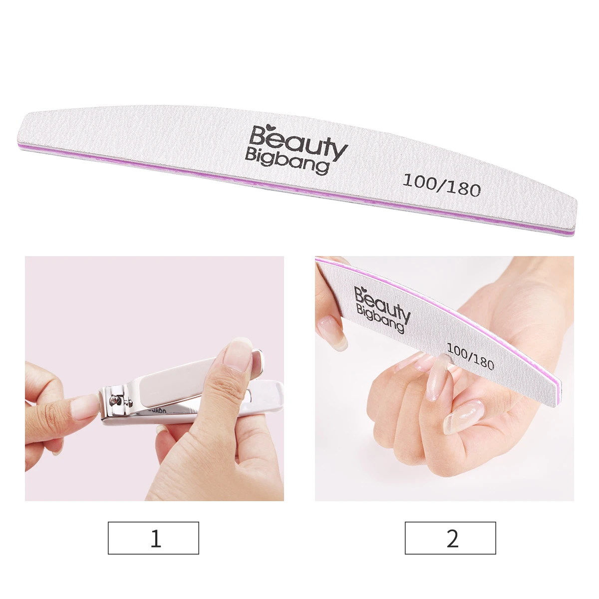 BEAUTYBIGBANG 3 шт. 100/180 шлифовальный буфер инструменты для маникюра полировки