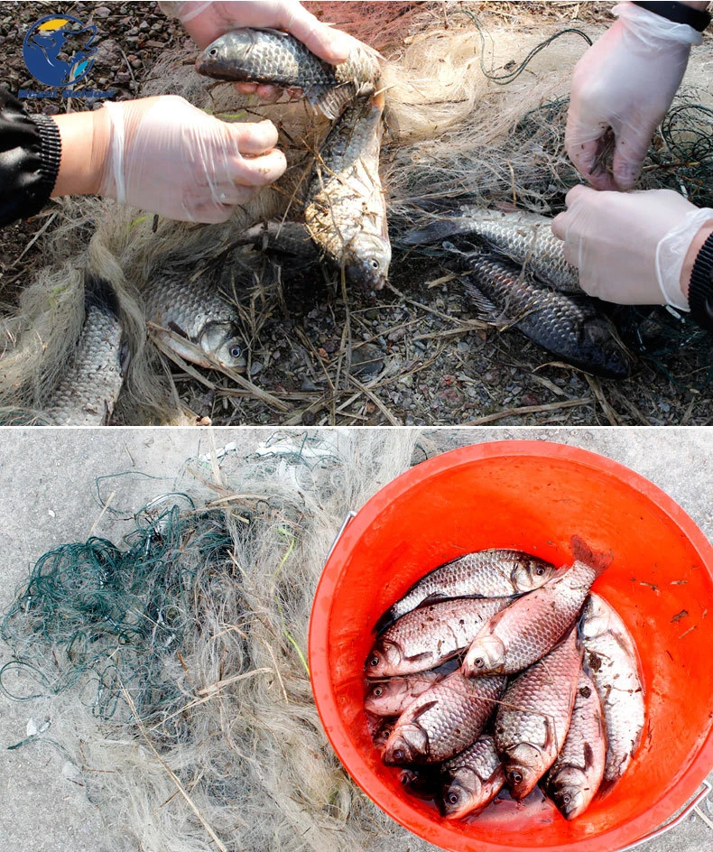 Ловушка для рыболовной сети трехслойная монофиламентная сеть захвата уличных