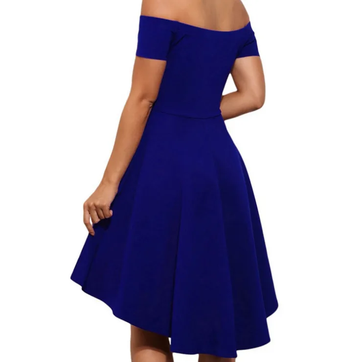 Платье женское бордовое синее с коротким рукавом до колена|Женские платья| |