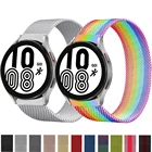 Ремешок металлический для Samsung Galaxy watch 4 44 мм 40 мм 45 мм Active 23 Huawei GT2Pro Gear S3 Galaxy watch 4 Classic 46 мм, браслет 2022 мм