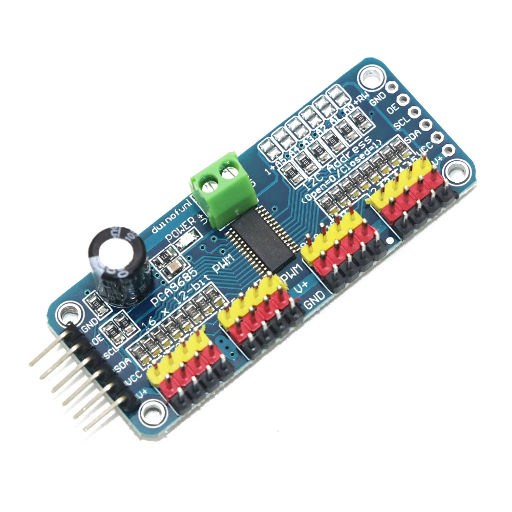 1 шт для 16ти канального видеорегистратора 12 битная ШИМ/Servo Driver I2C интерфейсный