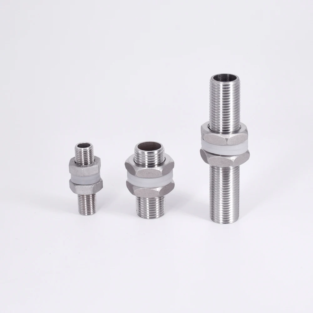 Стопорная труба из нержавеющей стали для аквариума 1/4 дюйма 3/8 1/2 3/4 1 2 BSP x 50/75/100 мм