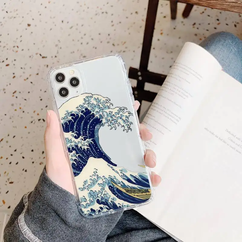 

The Big Wave of kanagawa Phone Case Transparent for iPhone 11 12 mini pro XS MAX 8 7 6 6S Plus X 5S SE 2020 XR