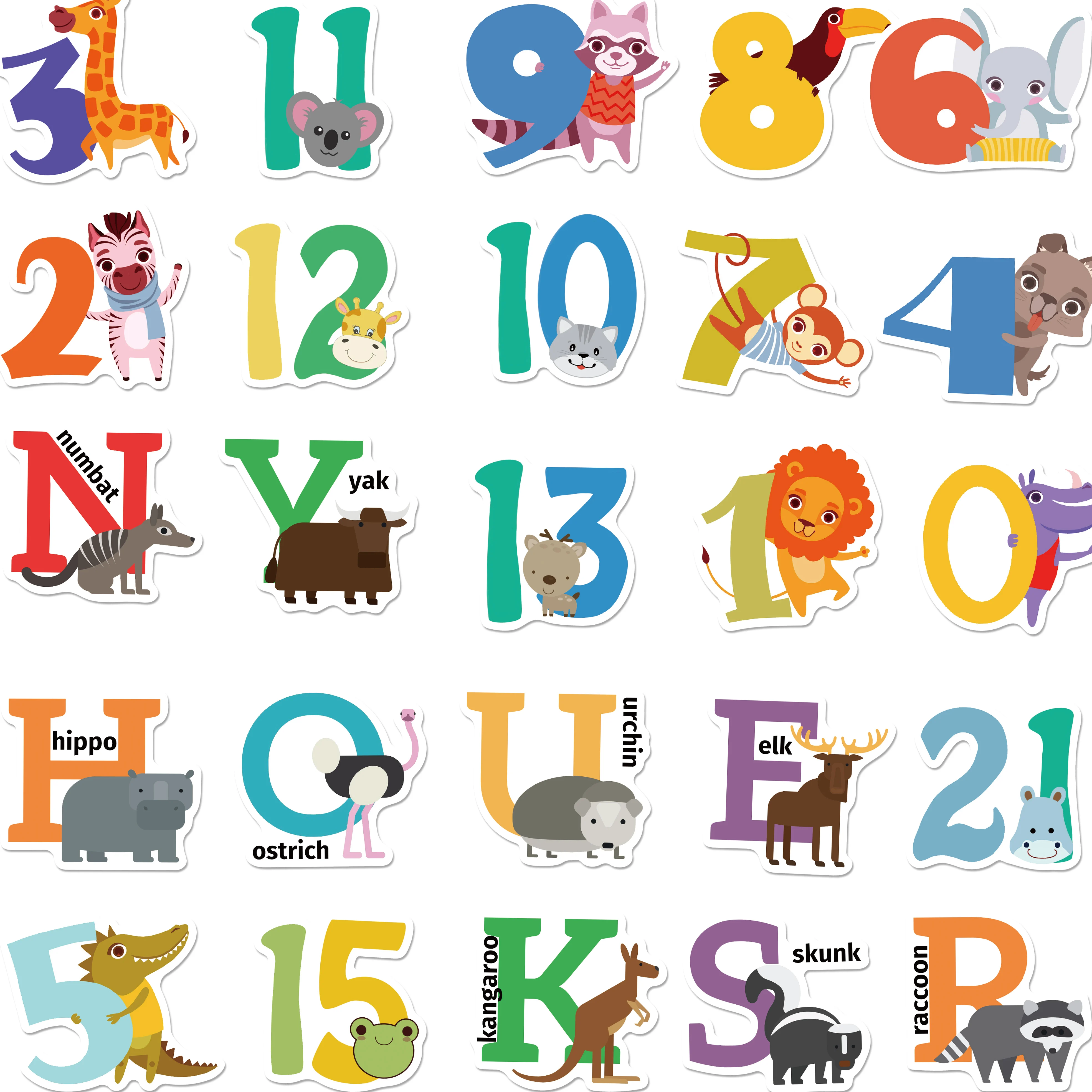 10/50 шт. Детские Водонепроницаемые наклейки с буквами | Игрушки и хобби