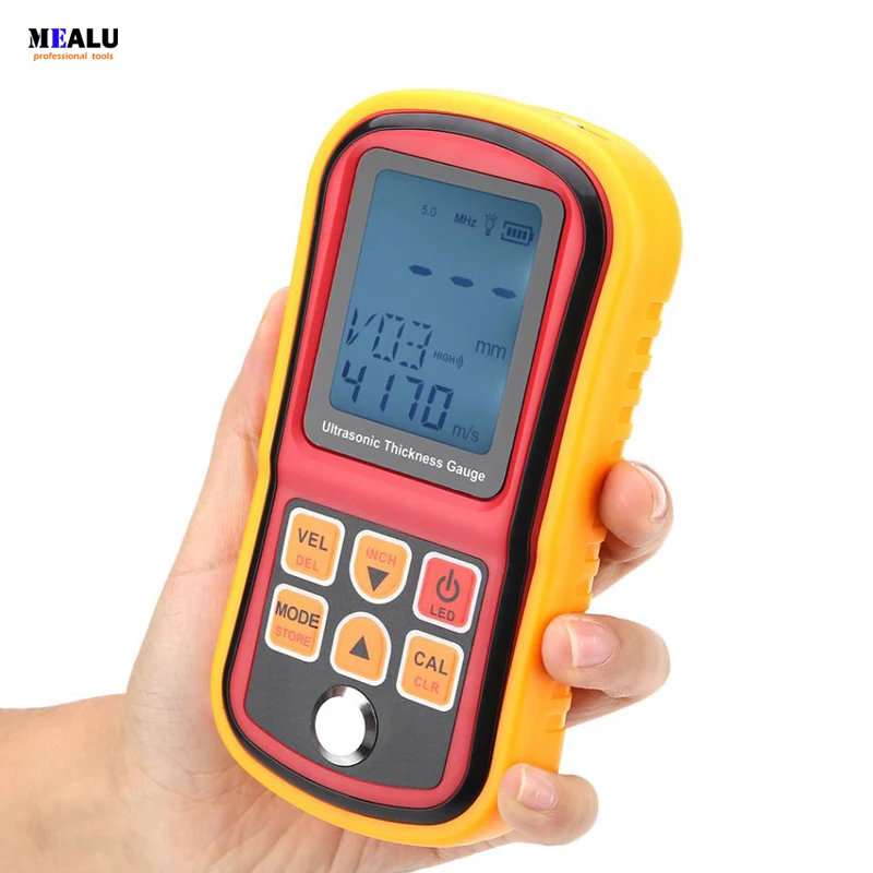 Цифровой ультразвуковой толщиномер GM130 цифровой измеритель толщины 1-300 мм сталь
