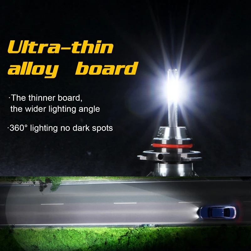 10000 люмен 9005 светодиодный лампы для передних фар DOB чипы Conversion Kit 6000K холодный