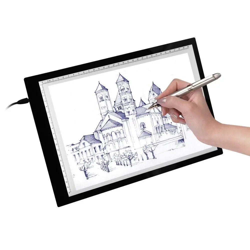 

Digital Tablets A3 LED Graphic Artist Stencil Drawing Board Light Box Tracing Table Pad Three-level Diamond Painting Accessories