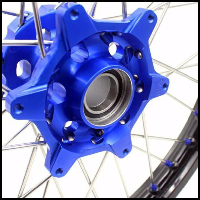 KKE 21/18 комплект колёсных ободов Enduro для HUS FE FC 125 250 350 450 501 2004-2014 синяя соска |