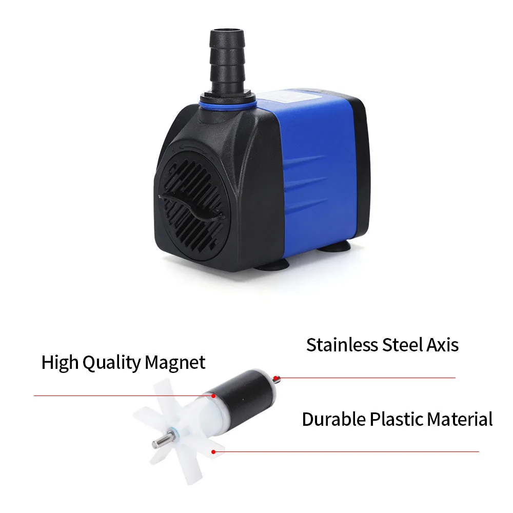 Submersible Pumps Silent Aquarium Fish Tanks Small Water Rockery Filtration Circulating Miniature | Дом и сад