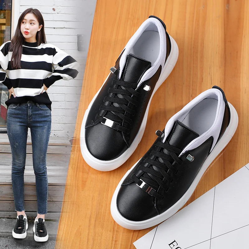 

Ladies Casual Shoes 2021 Spring New Products Lightweight Breathable Shoes Solid Color Fashion Shoes Outdoor Wear-Resistant Shoes
