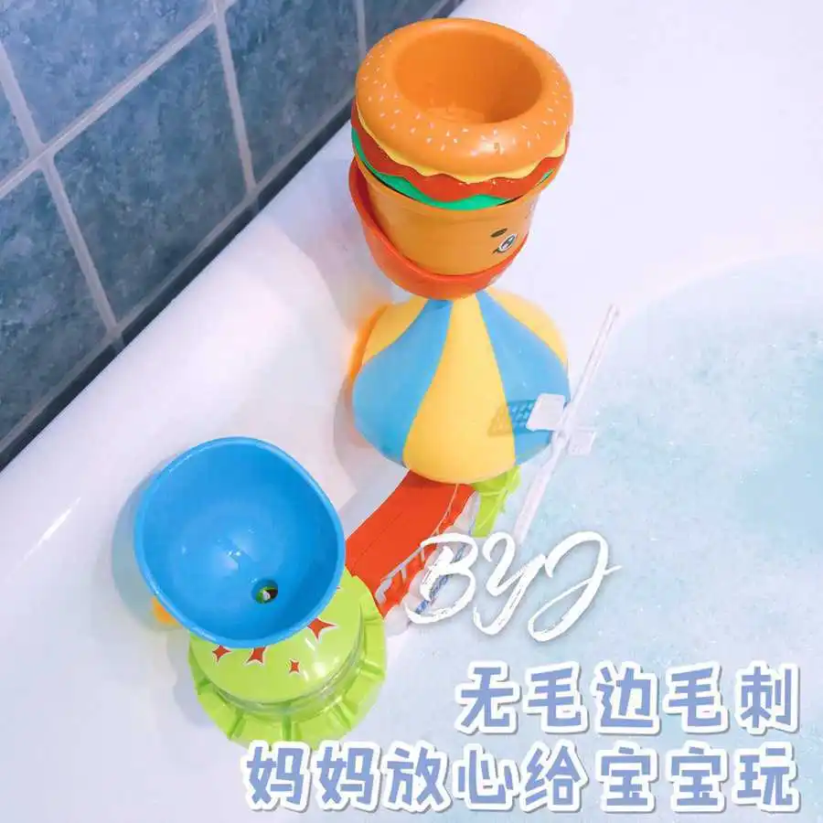 Игрушечный замок Treasure chen jia, поворотный стол, сложенные чашечки Гамбурга, комбинированная игрушка для ванной комнаты от AliExpress RU&CIS NEW