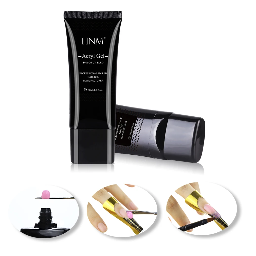 HNM 30 мл полигель для наращивания ногтей УФ строитель акриловый гель нужна ручка
