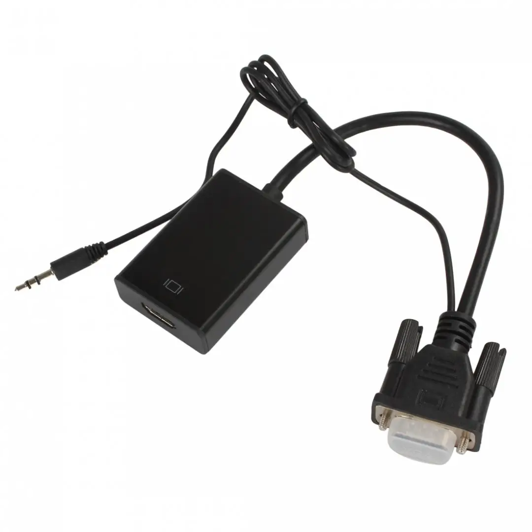 DigiYes прочный VGA на HDMI выход 1080P HD + Аудио ТВ AV Видео кабель конвертер адаптер|Кабели