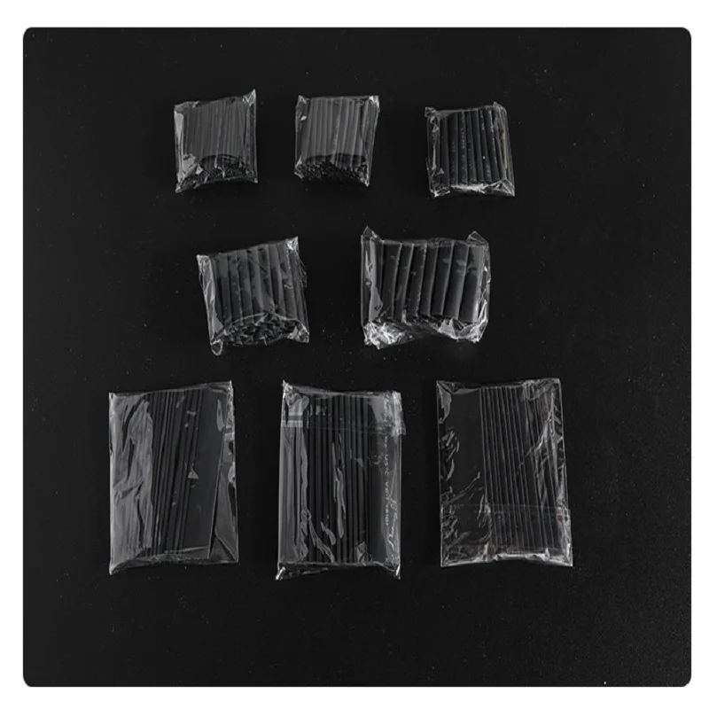 328 шт./лот черная Полиолефиновая термоусадочная трубка Корпус кабеля провод и