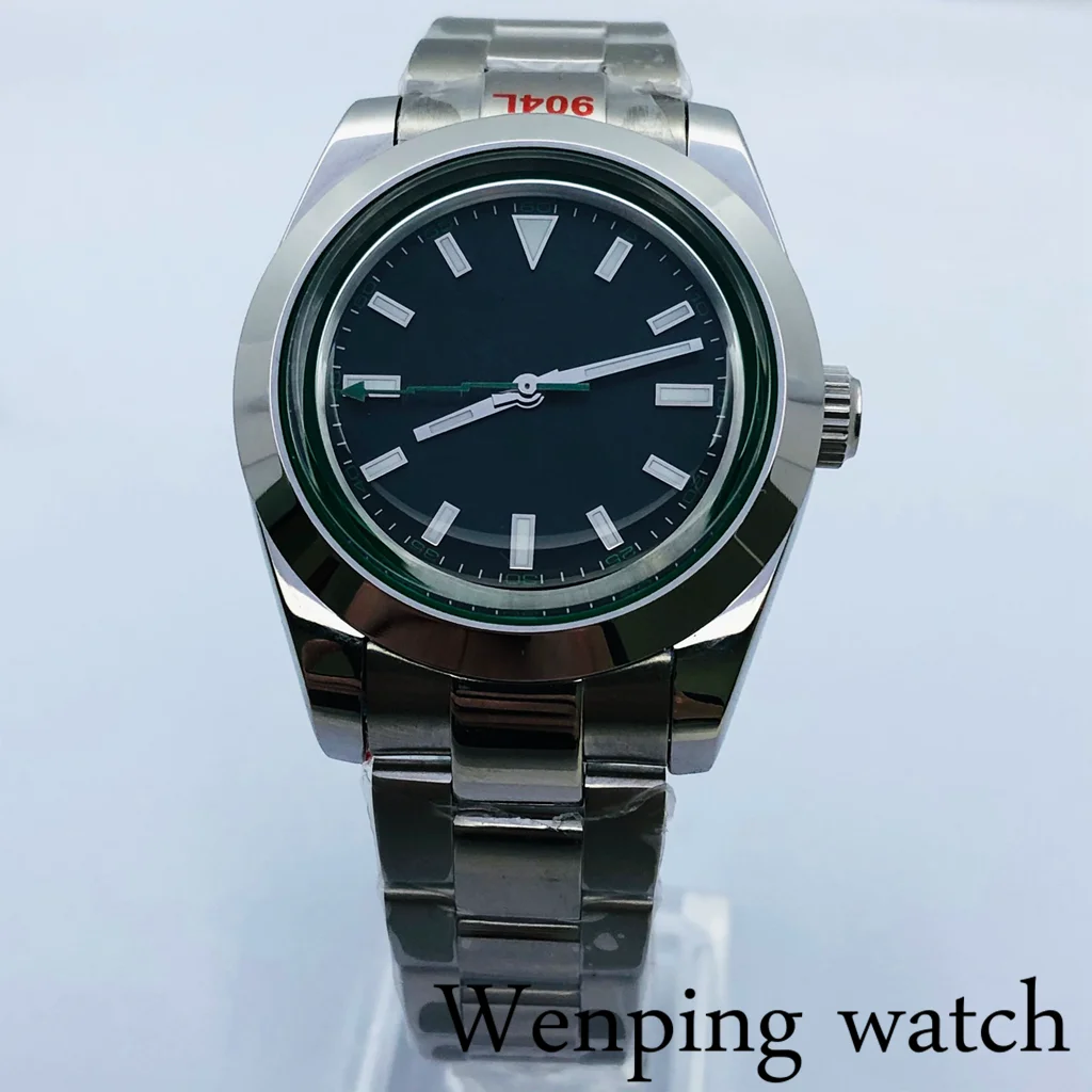 Часы мужские механические водонепроницаемые без логотипа 39 мм