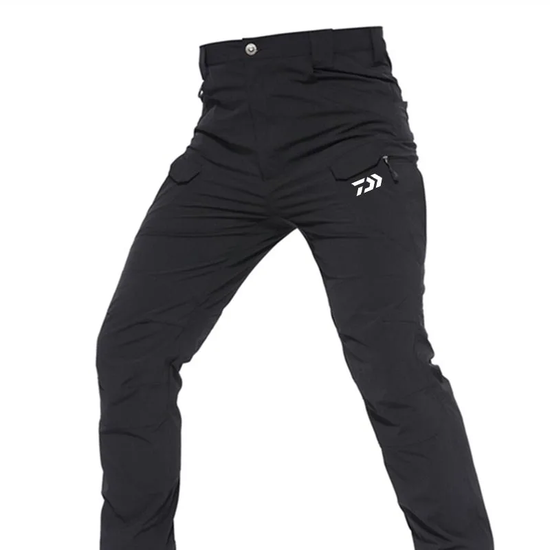 Штаны для рыбалки на открытом воздухе, дышащая повседневная одежда для охоты, летней рыбалки, длинные спортивные мужские походные Стрейчев...