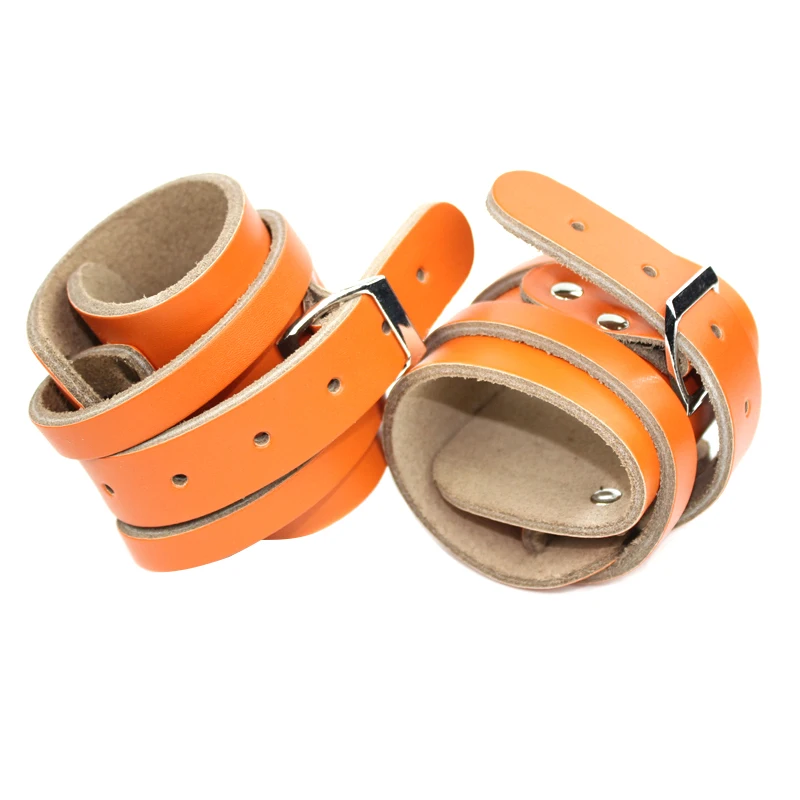 

1 Pair Wrist Brace Weightlifting Winding Bracers PU Leather Strength Training Support Adjustable Anti-skid Wrist Support