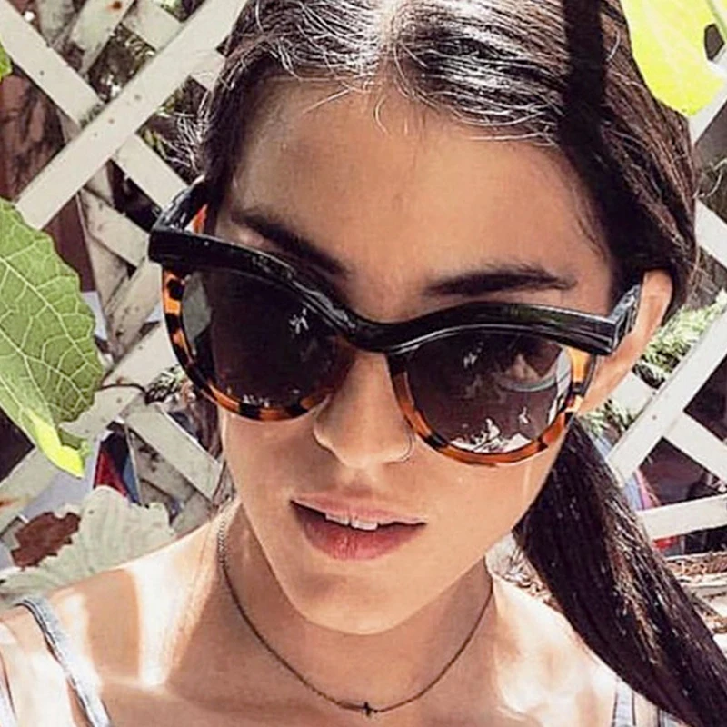 Солнцезащитные очки кошачий глаз UV400 для мужчин и женщин винтажные Роскошные