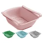 Выдвижная конструкция корзина для хранения быстросъемный дренаж полипропиленовые пищевые материалы хорошая Зажимная корзина для дома пластиковая коробка для хранения