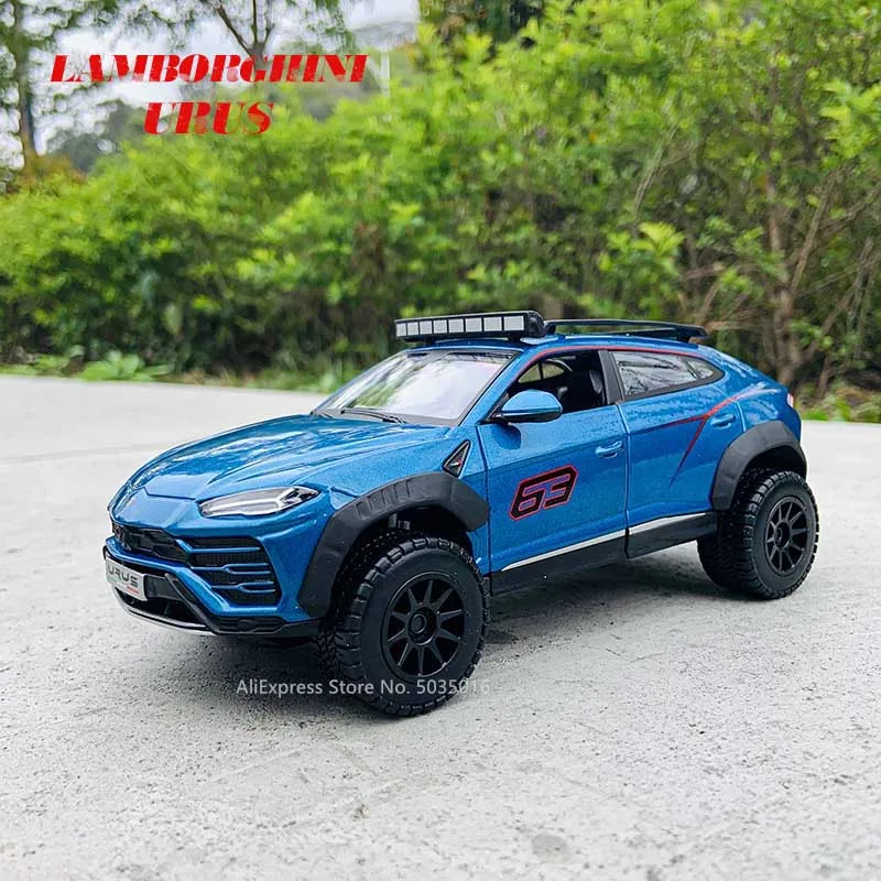 

Maisto 1:24 Lamborghini URUS blue simulation alloy car model crafts decoration collection toy tools gift