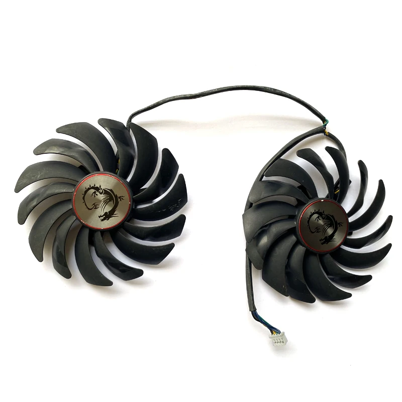 2 шт. 95 мм PLD10010B12HH 4PIN GTX1070 ETH охлаждающий вентилятор для MSI GeForce GTX 1070 1080 1060 RadeonRX 470 480