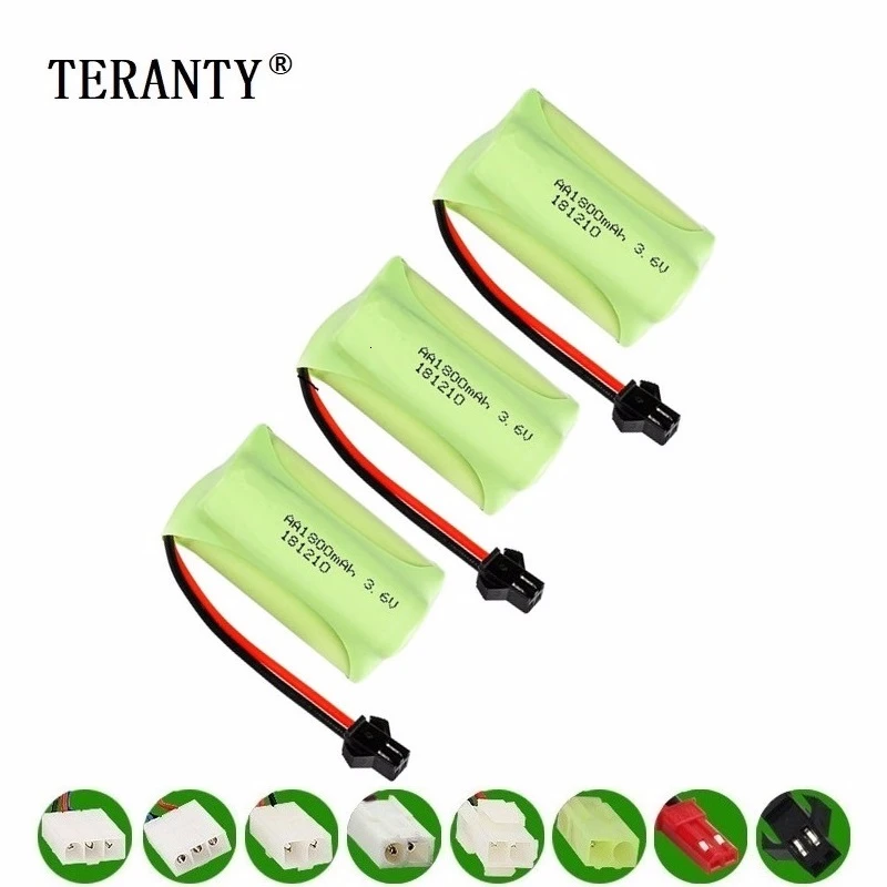 

(T модель) 3,6 В 1800 мАч NiMH аккумулятор для Rc игрушек, автомобилей, танков, поезда, роботов, лодок, пистолетов Ni-MH AA 700 мАч 3,6 В перезаряжаемая батар...