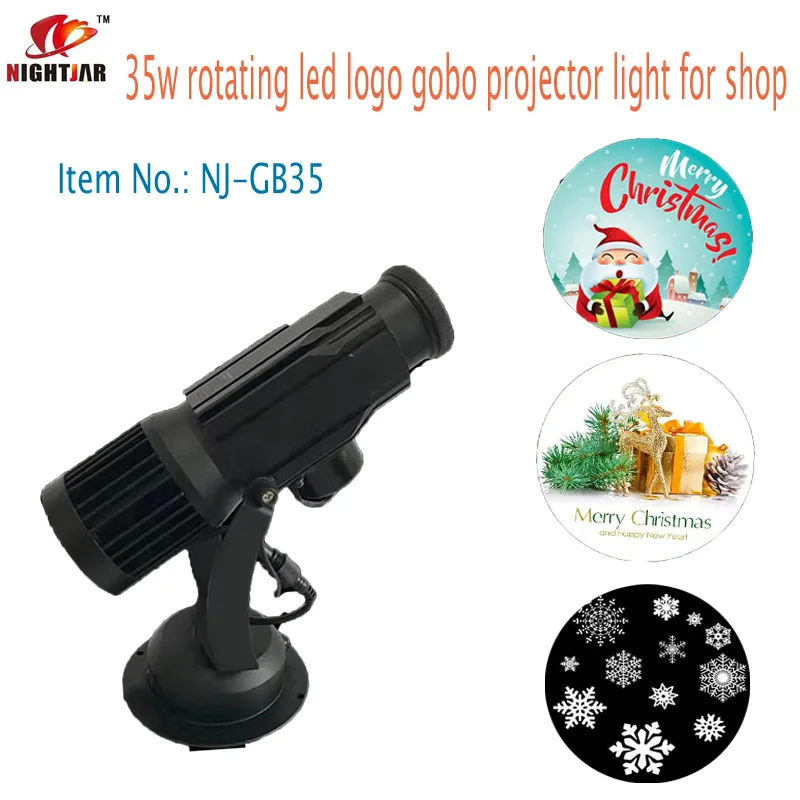 Вращающийся светодиодный прожектор gobo с логотипом для помещений освещение