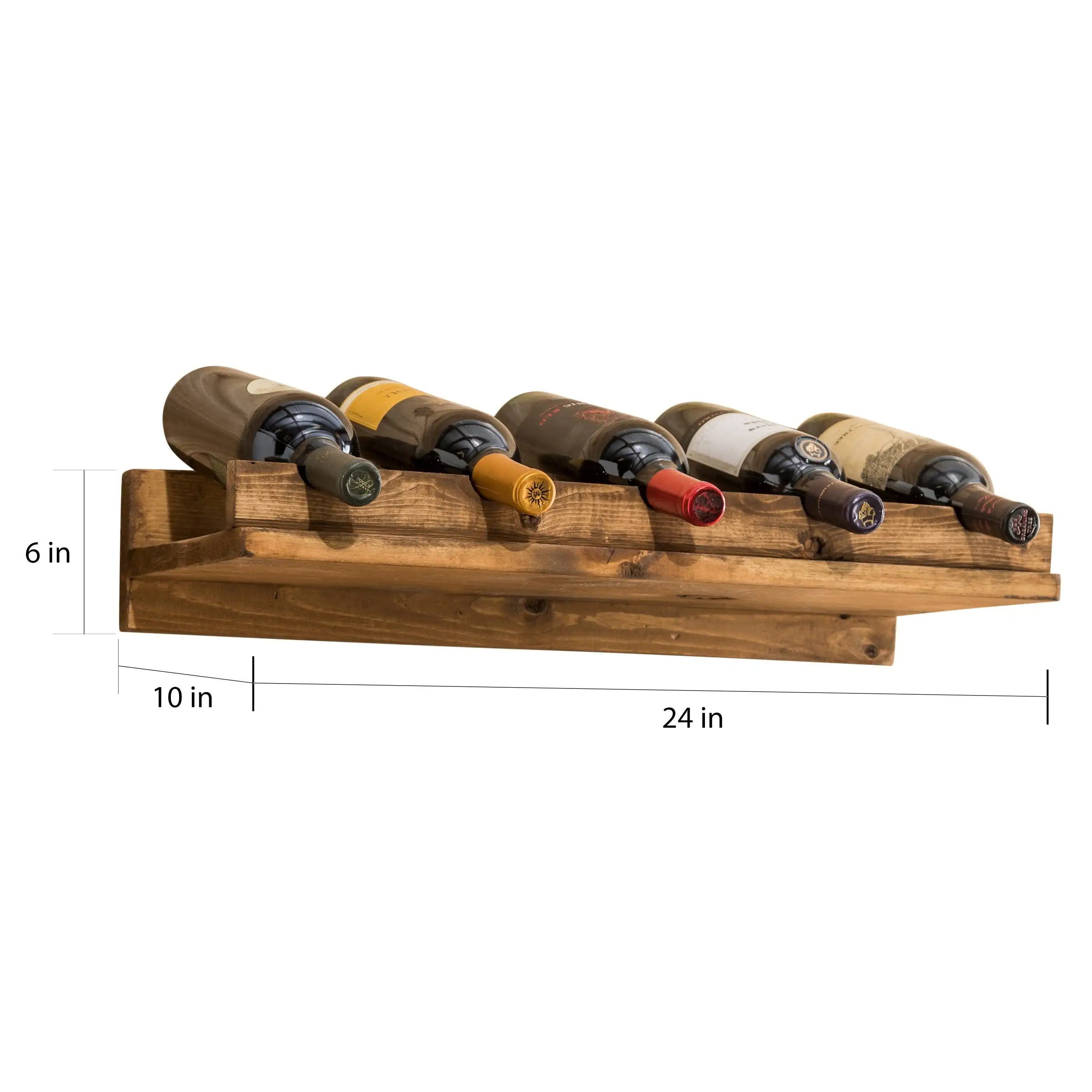 

Hutson Designs Rustic Luxe Wine Bottle rack and Stemware Set