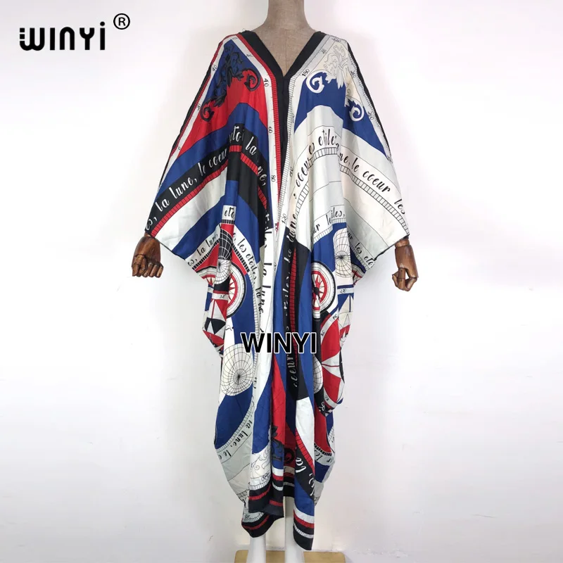 

Женское длинное платье с принтом, лето-осень