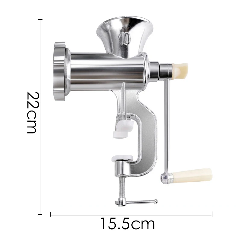 

Manual Meat Grinder Hand Operated Beef Noodle Pasta Mincer Sausages Maker Gadgets Aluminum Grinding Machine Kitchen Tools