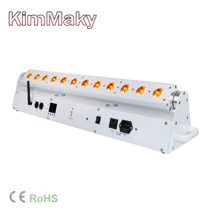 Светодиодное освещение Maky DJ 12*18 Вт RGBWA + УФ светодиодная панель Uplights 6 в 1