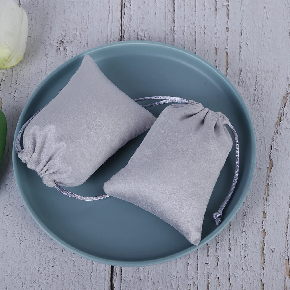 Фланелевые подарочные сумки для ювелирных изделий шикарные мешочки на шнурке